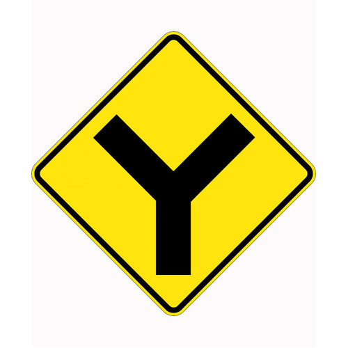 WORKWEAR, SAFETY & CORPORATE CLOTHING SPECIALISTS 750x750mm - Aluminium - Class 1 Reflective - Y Junction