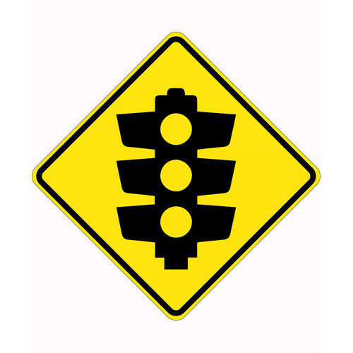 WORKWEAR, SAFETY & CORPORATE CLOTHING SPECIALISTS 750x750mm - Aluminium - Class 1 Reflective - Signals Ahead