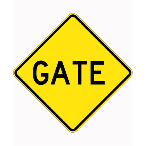 WORKWEAR, SAFETY & CORPORATE CLOTHING SPECIALISTS - 900x900mm - Aluminium - Class 1 Reflective - Gate