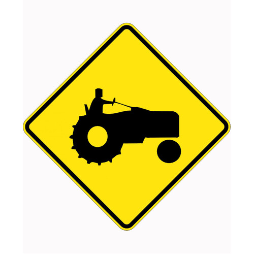 WORKWEAR, SAFETY & CORPORATE CLOTHING SPECIALISTS 750x750mm - Aluminium - Class 1 Reflective - Tractor Picto