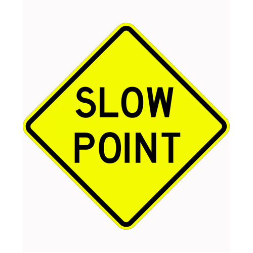 WORKWEAR, SAFETY & CORPORATE CLOTHING SPECIALISTS 750x750mm - Aluminium - Class 1 Reflective - Slow Point