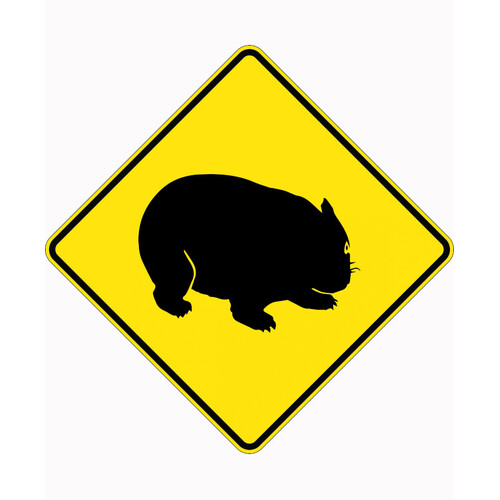 WORKWEAR, SAFETY & CORPORATE CLOTHING SPECIALISTS - 750x750mm - Aluminium - Class 1 Reflective - Wombats Picto