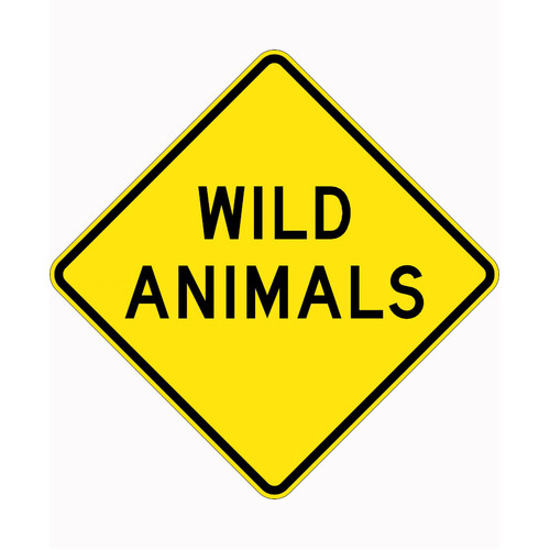 WORKWEAR, SAFETY & CORPORATE CLOTHING SPECIALISTS - 900x900mm - Aluminium - Class 1 Reflective - Wild Animals