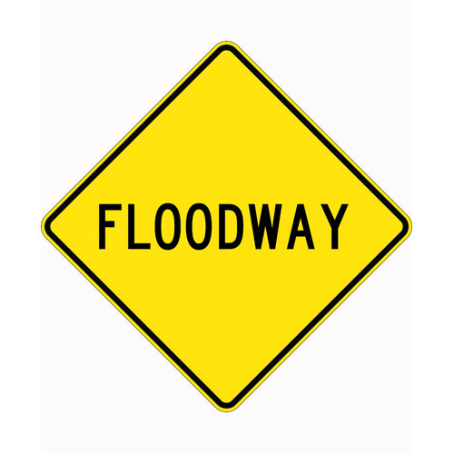 WORKWEAR, SAFETY & CORPORATE CLOTHING SPECIALISTS - 750x750mm - Aluminium - Class 1 Reflective - Floodway