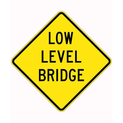 WORKWEAR, SAFETY & CORPORATE CLOTHING SPECIALISTS - 900x900mm - Aluminium - Class 1 Reflective - Low Level Bridge