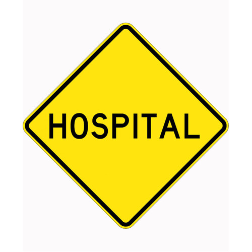 WORKWEAR, SAFETY & CORPORATE CLOTHING SPECIALISTS - 900x900mm - Aluminium - Class 1 Reflective - Hospital