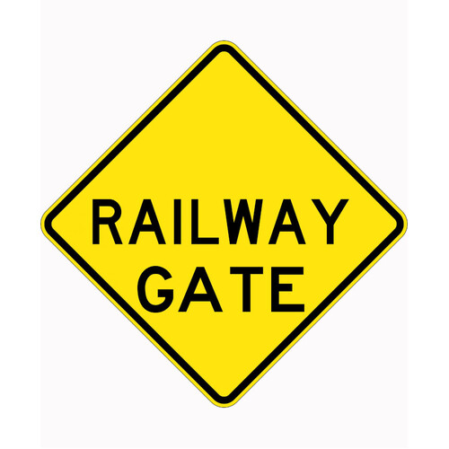 WORKWEAR, SAFETY & CORPORATE CLOTHING SPECIALISTS - 600x600mm - Aluminium - Class 1 Reflective - Railway Gate