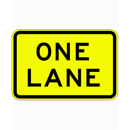 WORKWEAR, SAFETY & CORPORATE CLOTHING SPECIALISTS 750x500mm - Aluminium - Class 1 Reflective - One Lane