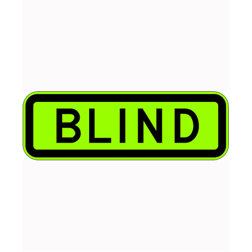 WORKWEAR, SAFETY & CORPORATE CLOTHING SPECIALISTS 900x300mm - Aluminium - Class 1 Reflective - Blind