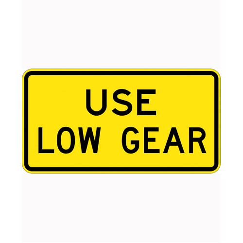 WORKWEAR, SAFETY & CORPORATE CLOTHING SPECIALISTS 950x500mm - Aluminium - Class 1 Reflective - Use Low Gear