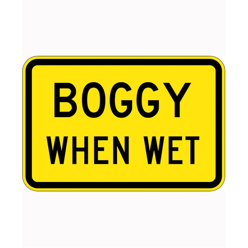 WORKWEAR, SAFETY & CORPORATE CLOTHING SPECIALISTS 750x500mm - Aluminium - Class 1 Reflective - Boggy When Wet