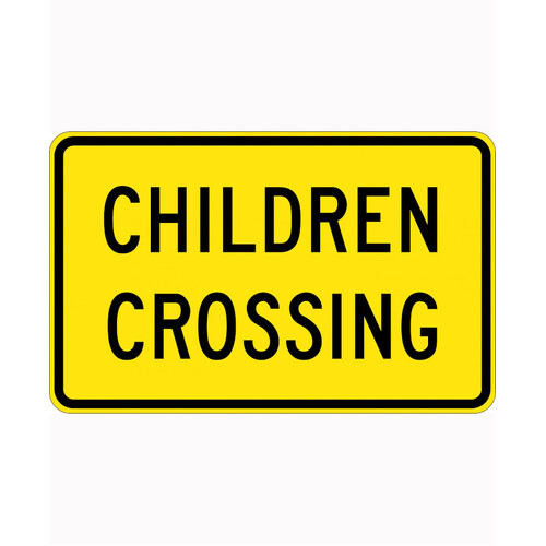 WORKWEAR, SAFETY & CORPORATE CLOTHING SPECIALISTS 950x600mm - Aluminium - Class 1 Reflective - Children Crossing