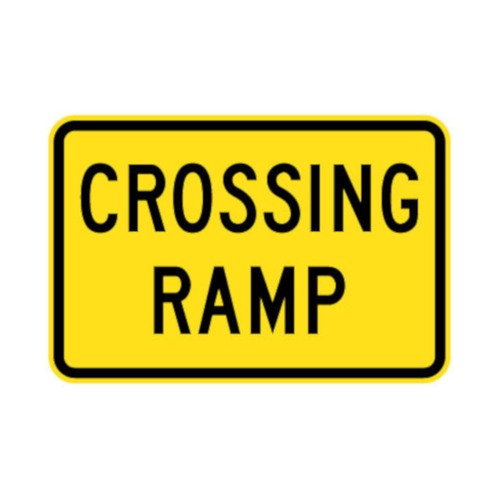 WORKWEAR, SAFETY & CORPORATE CLOTHING SPECIALISTS 750x500mm - Aluminium - Class 1 Reflective - Crossing Ramp