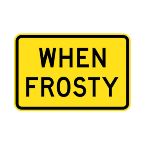 WORKWEAR, SAFETY & CORPORATE CLOTHING SPECIALISTS - 750x500mm - Aluminium - Class 1 Reflective - When Frosty