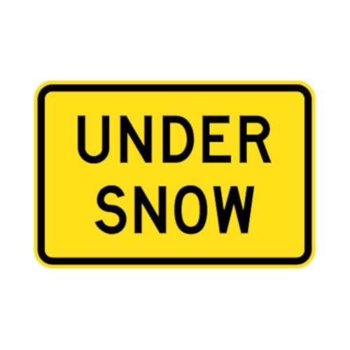 WORKWEAR, SAFETY & CORPORATE CLOTHING SPECIALISTS - 900x600mm - Aluminium - Class 1 Reflective - Under Snow