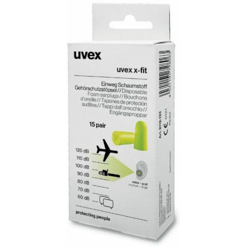 WORKWEAR, SAFETY & CORPORATE CLOTHING SPECIALISTS x-fit Disp Foam Earplug Retail Pack (15pr/box)