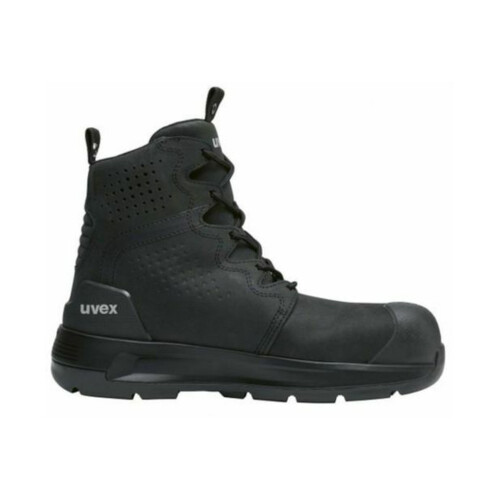 WORKWEAR, SAFETY & CORPORATE CLOTHING SPECIALISTS - uvex 3 x-flow black lace - 150mm Boot - Extra Wide