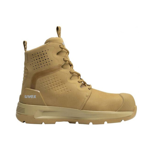 WORKWEAR, SAFETY & CORPORATE CLOTHING SPECIALISTS - uvex 3 x-flow tan lace - 150mm Boot - Extra Wide