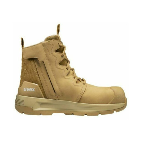 WORKWEAR, SAFETY & CORPORATE CLOTHING SPECIALISTS - uvex 3 x-flow zip tan - 150mm Boot - Extra Wide