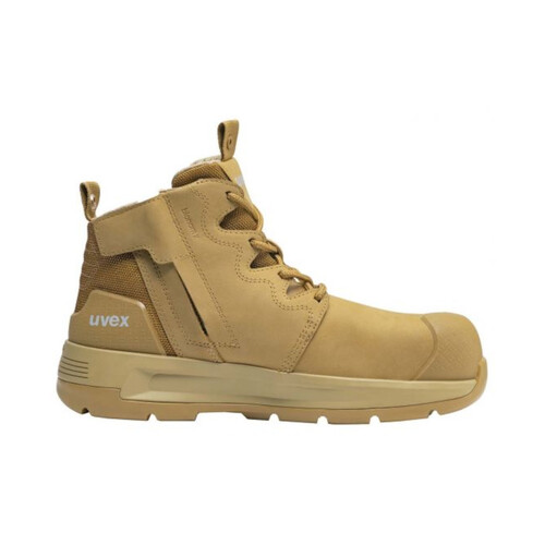 WORKWEAR, SAFETY & CORPORATE CLOTHING SPECIALISTS - uvex 2 x-flow zip tan - 135mm Boot - Extra Wide