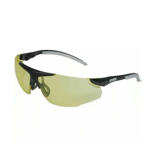 WORKWEAR, SAFETY & CORPORATE CLOTHING SPECIALISTS - Sprint Black/Silver Frame, Amber Anti-Fog Lens
