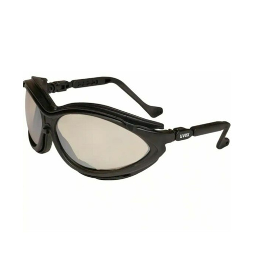 WORKWEAR, SAFETY & CORPORATE CLOTHING SPECIALISTS - Cybri-Guard Blk Vented Frame, Clear A/F Lens
