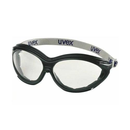 WORKWEAR, SAFETY & CORPORATE CLOTHING SPECIALISTS Cybri-Splash Blk Novented Frame & H/Band, Clear A/F