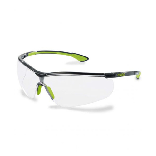 WORKWEAR, SAFETY & CORPORATE CLOTHING SPECIALISTS sportstyle black/green, Clear THS lens