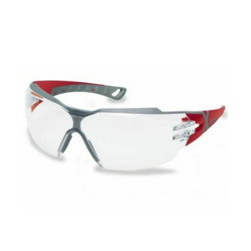 WORKWEAR, SAFETY & CORPORATE CLOTHING SPECIALISTS - pheos cx2 red/grey, clear sv THS lens