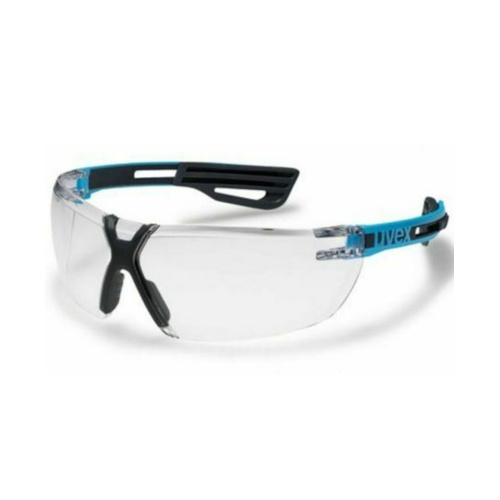 WORKWEAR, SAFETY & CORPORATE CLOTHING SPECIALISTS uvex x-fit pro blue/anth arms, clear sv excellence lens