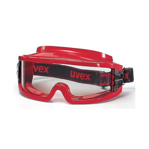 WORKWEAR, SAFETY & CORPORATE CLOTHING SPECIALISTS - Gas Tight Goggle, Red Supravision Clear P/C Lens