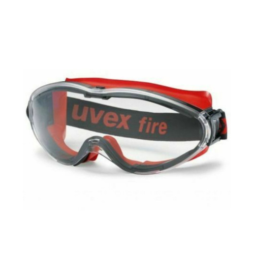 WORKWEAR, SAFETY & CORPORATE CLOTHING SPECIALISTS - ultrasonic Fire Goggle Red/Black, Clear P/carb HC-AF Lens