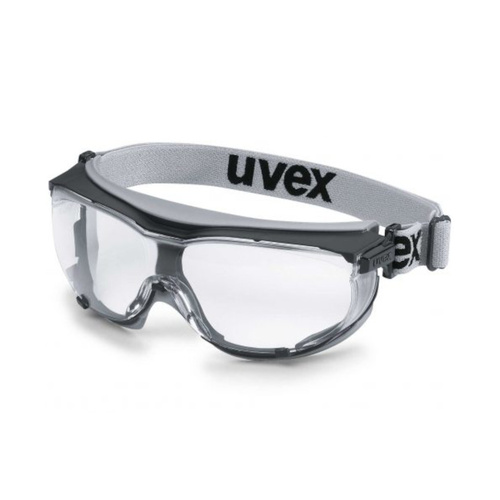 WORKWEAR, SAFETY & CORPORATE CLOTHING SPECIALISTS - Uvex Carbonvision Black/Grey Frame, Clear SV Extreme lens