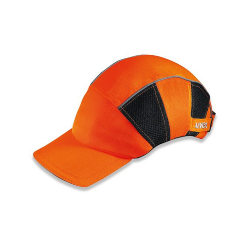 WORKWEAR, SAFETY & CORPORATE CLOTHING SPECIALISTS - Bump Cap - U Style - Hi-Viz Orange - Long brim