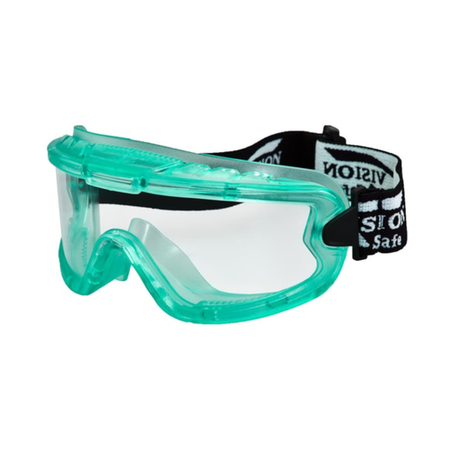 WORKWEAR, SAFETY & CORPORATE CLOTHING SPECIALISTS Jade Mini Goggle Green Frame Clear A/F Lens