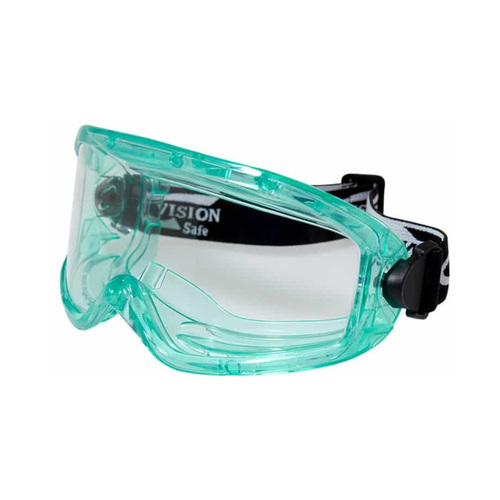 WORKWEAR, SAFETY & CORPORATE CLOTHING SPECIALISTS Jade MAXX Goggle Foam Bound Green Frame Clear A/F Lens