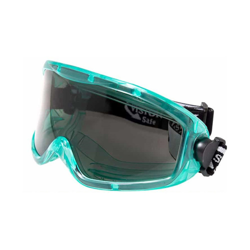 WORKWEAR, SAFETY & CORPORATE CLOTHING SPECIALISTS Jade MAXX Goggle Foam Bound Green Frame Smoke A/F Lens