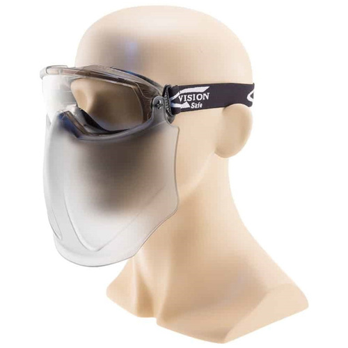 WORKWEAR, SAFETY & CORPORATE CLOTHING SPECIALISTS Garrison Goggle & FaceGuard - Foam Bound Frame Clear Premium A/F Lens