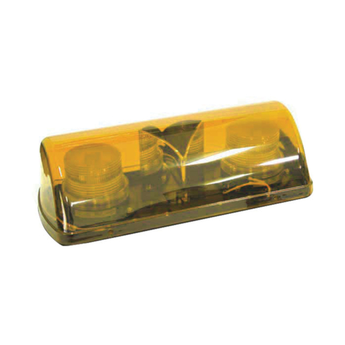 WORKWEAR, SAFETY & CORPORATE CLOTHING SPECIALISTS LED Beacon Mini Bar Amber 12LED Hardwire 12-24V