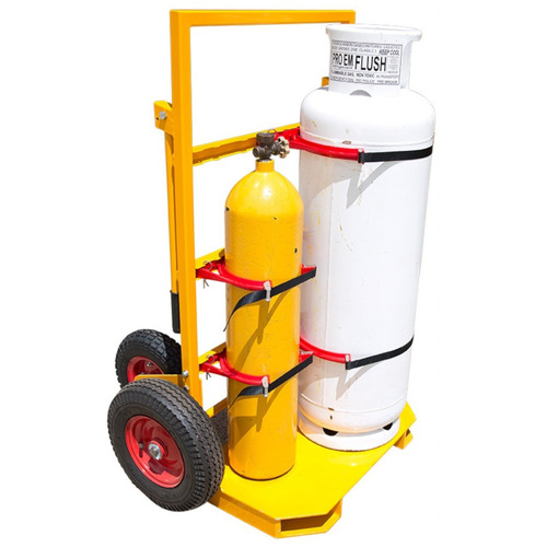 WORKWEAR, SAFETY & CORPORATE CLOTHING SPECIALISTS BTR3 Trolley - 1 x 245-375mm Bottlechock 2 Wheels