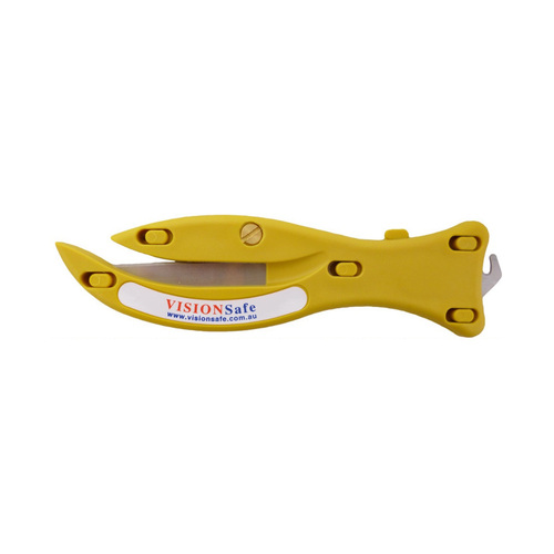 WORKWEAR, SAFETY & CORPORATE CLOTHING SPECIALISTS Yellow Sword Fish Safety Knife with Hook