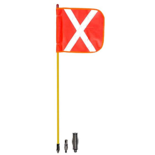 WORKWEAR, SAFETY & CORPORATE CLOTHING SPECIALISTS Whip Aerial Non-powered: 1.2m Length, 10x12" Flag, Single section w/Quick Release (WAN-QR) & Spring (WAN-S)