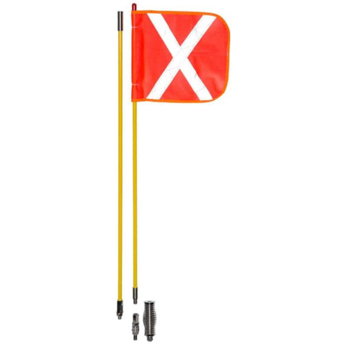 WORKWEAR, SAFETY & CORPORATE CLOTHING SPECIALISTS Whip Aerial Non-powered: 1.8m Length, 10x12" Flag, Two sections w/Quick Release (WAN-QR) & Spring (WAN-S)