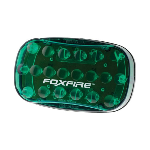 WORKWEAR, SAFETY & CORPORATE CLOTHING SPECIALISTS - Green Foxfire Magnetic Back w/26 LEDs & Wig-Wag Pattern