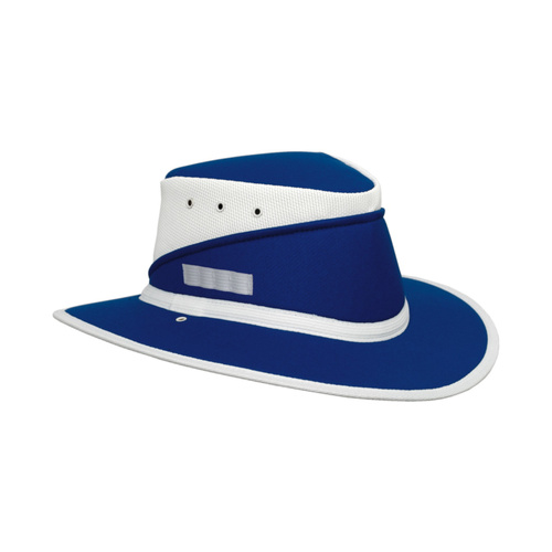 WORKWEAR, SAFETY & CORPORATE CLOTHING SPECIALISTS - Flinders Royal Blue with White Breeze and Trim MediumBrim