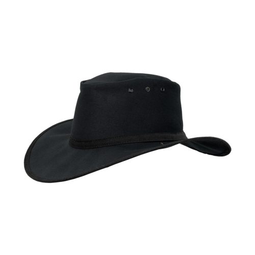 WORKWEAR, SAFETY & CORPORATE CLOTHING SPECIALISTS Canning Canvas Hat-Black-L