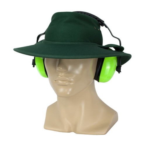 WORKWEAR, SAFETY & CORPORATE CLOTHING SPECIALISTS Earmuff Hat-Bottle Green-2XL