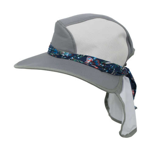 WORKWEAR, SAFETY & CORPORATE CLOTHING SPECIALISTS Super Cap Breeze Open cord fastening with Chin Strap and Toggle-Silver Grey-L/XL