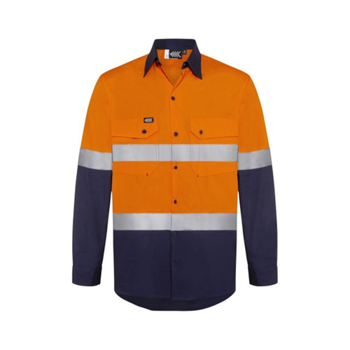 WORKWEAR, SAFETY & CORPORATE CLOTHING SPECIALISTS - BOOMERANG MENS HI-VIS COTTON RIPSTOP SHIRT