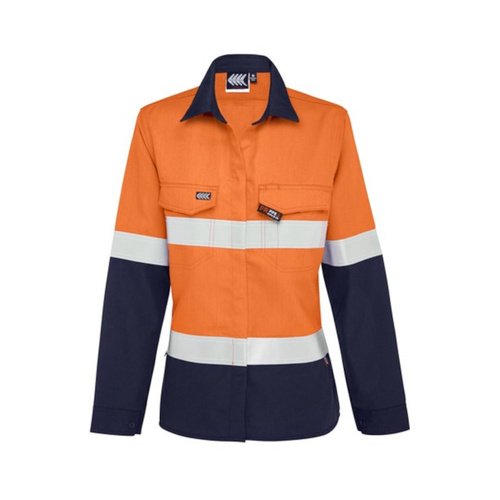 WORKWEAR, SAFETY & CORPORATE CLOTHING SPECIALISTS Shirt Boomerang CWL91864F 2T Taped PPE2 FR Ladies